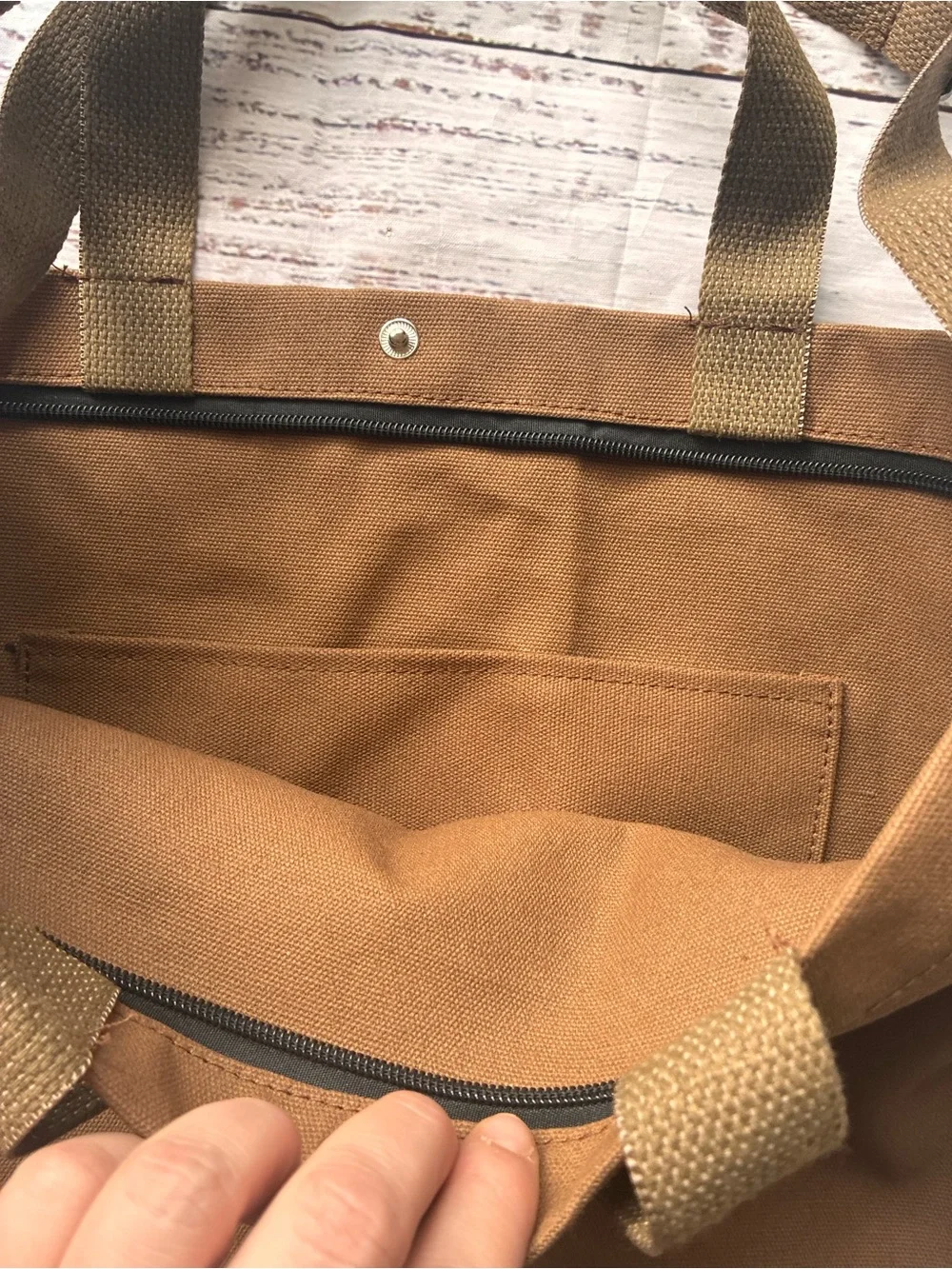 Canvas Tote Bag - Brown